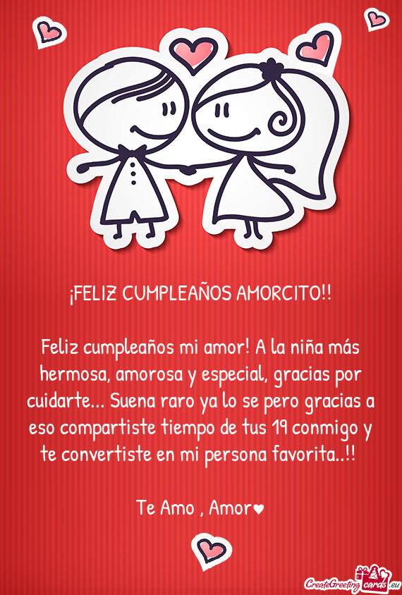 Feliz cumpleaños mi amor! A la niña más hermosa, amorosa y especial, gracias por cuidarte... Suen