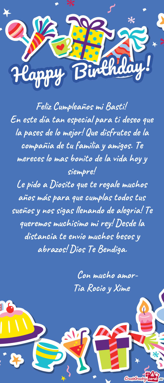 Feliz Cumpleaños mi Basti
