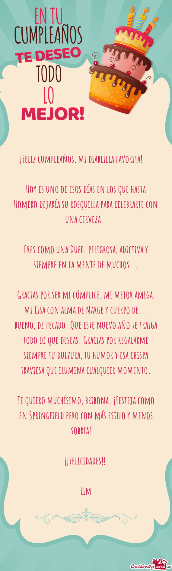 ¡Feliz cumpleaños, mi diablilla favorita! 🎂🔥