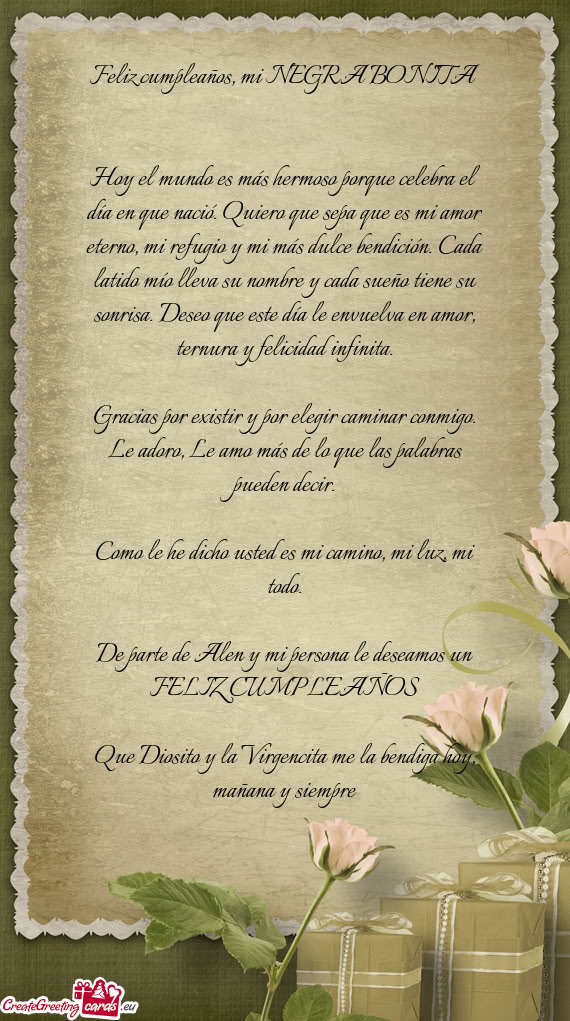 Feliz cumpleaños, mi NEGRA BONITA ❤️
