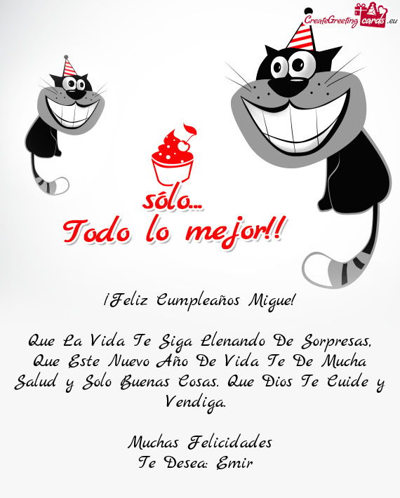 ¡Feliz Cumpleaños Migue