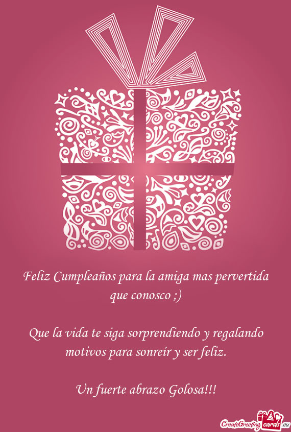 Feliz Cumpleaños para la amiga mas pervertida que conosco ;)