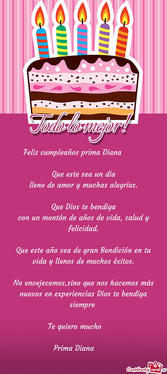 Feliz cumpleaños prima Diana 🎁🎂🥳