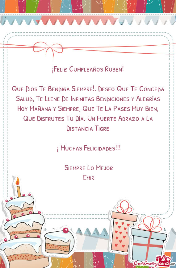 ¡Feliz Cumpleaños Ruben
