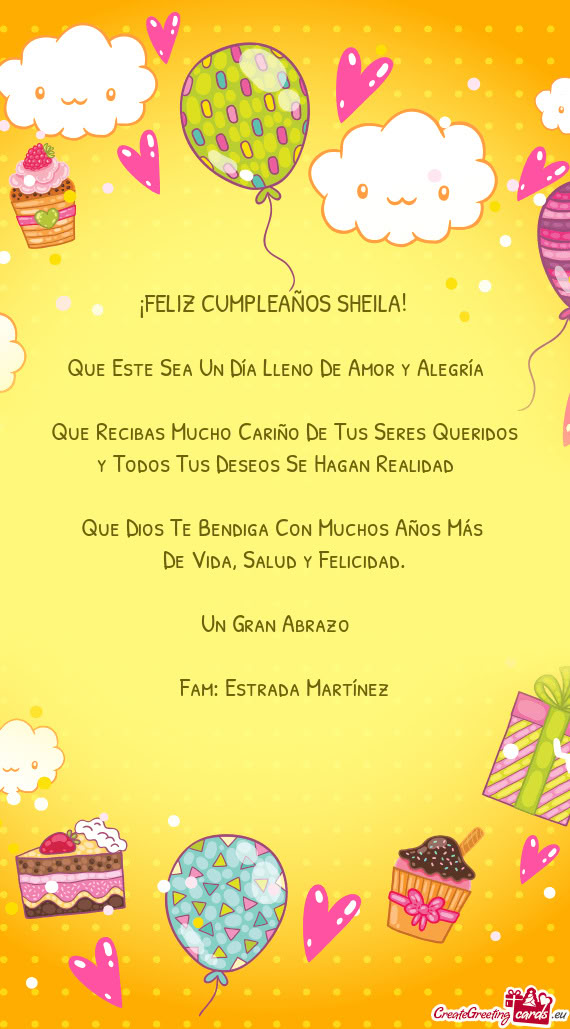 ¡FELIZ CUMPLEAÑOS SHEILA!🥳🎂🎉🎁