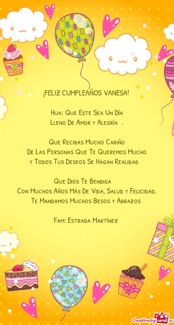 ¡FELIZ CUMPLEAÑOS VANESA!🥳