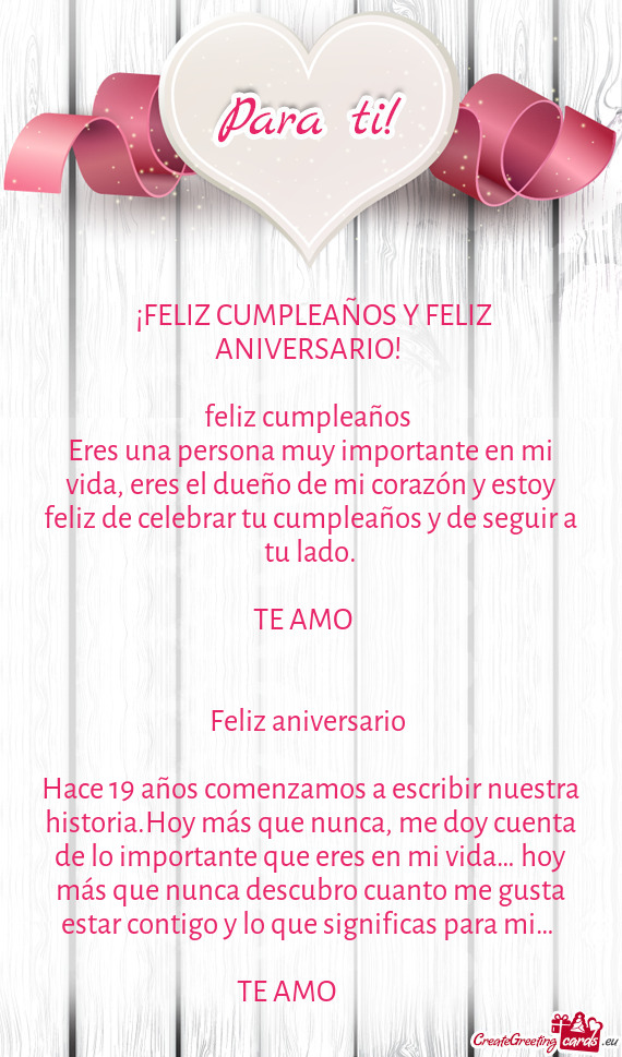 🎉¡FELIZ CUMPLEAÑOS Y FELIZ ANIVERSARIO!🎉