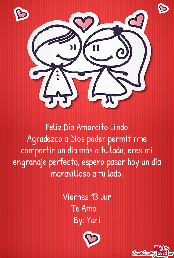 Feliz Día Amorcito Lindo