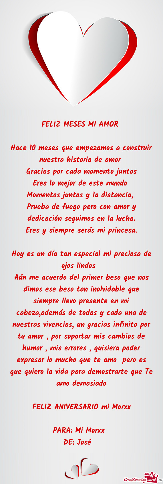 FELIZ MESES MI AMOR