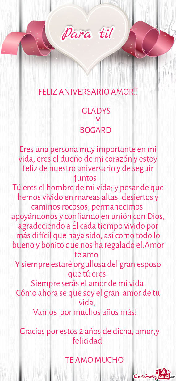 💕 GLADYS