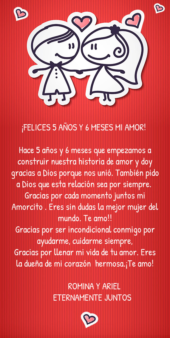 Gracias por cada momento juntos mi Amorcito💖. Eres sin dudas la mejor mujer del mundo. Te amo