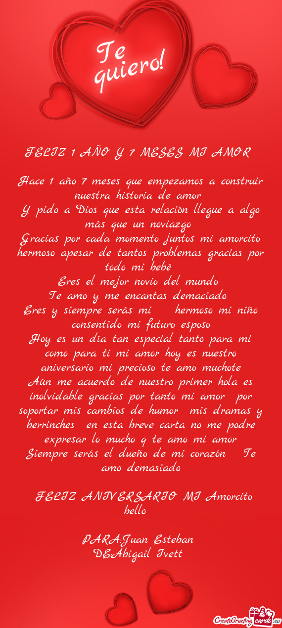 Gracias por cada momento juntos mi amorcito hermoso apesar de tantos problemas gracias por todo mi b