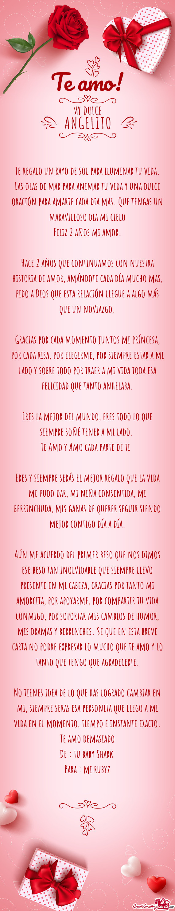 Gracias por cada momento juntos mi príncesa, por cada risa, por elegirme, por siempre estar a mi la