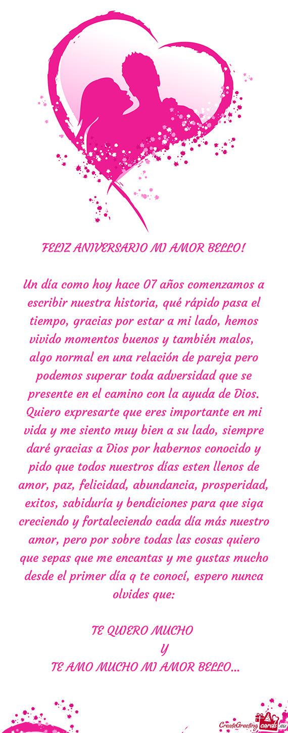 Gracias por estar a mi lado, hemos vivido momentos buenos y también malos, algo normal en una rela