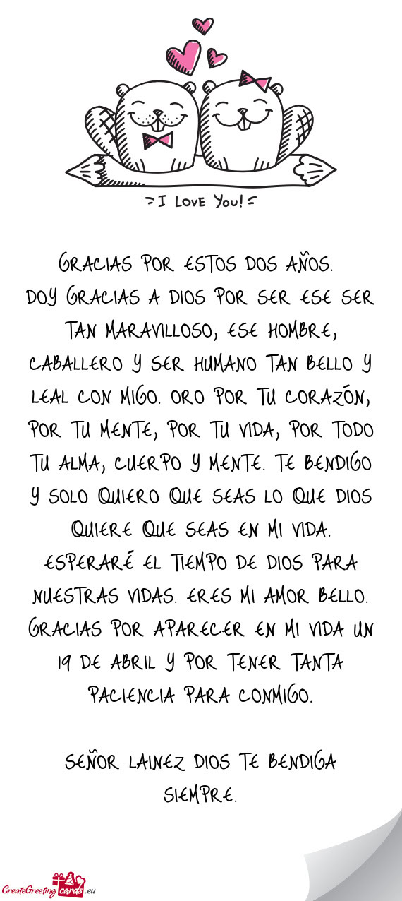 GRACIAS POR ESTOS DOS AÑOS