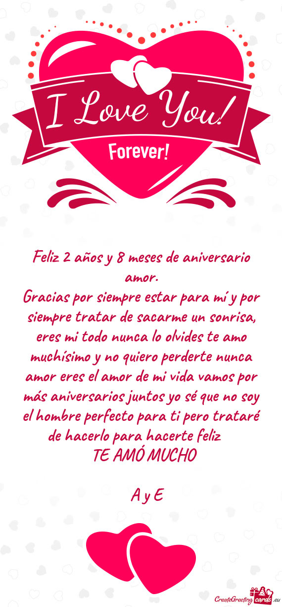 Gracias por siempre estar para mí y por siempre tratar de sacarme un sonrisa, eres mi todo nunca lo