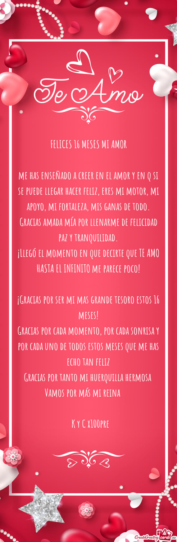 Gracias por tanto mi huerquilla hermosa