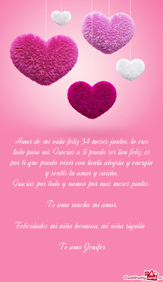 Gracias por todo y vamos por mas meses juntos