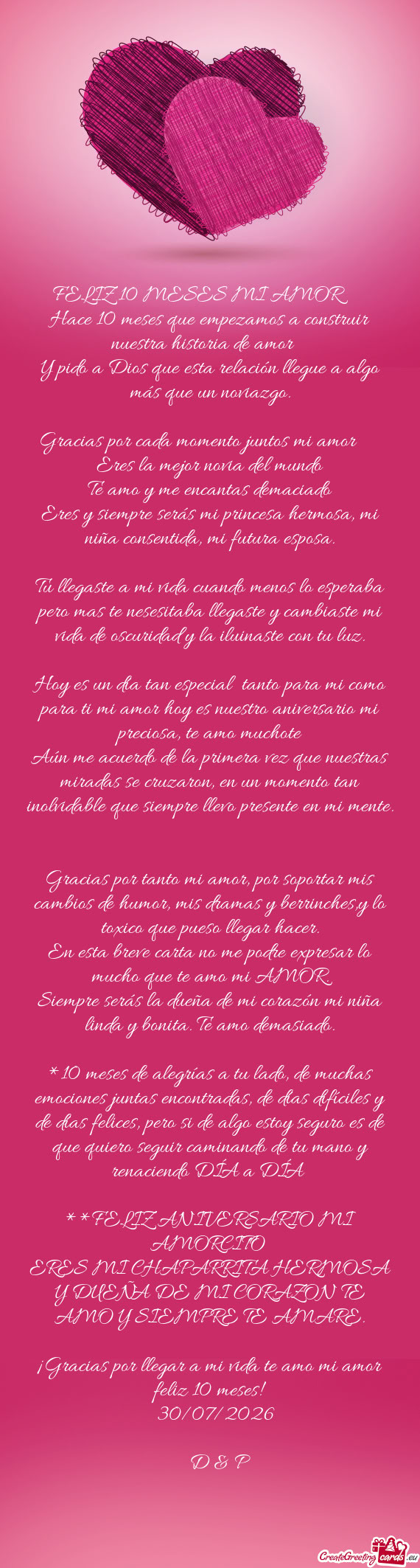 Hace 10 meses que empezamos a construir nuestra historia de amor💕❤️