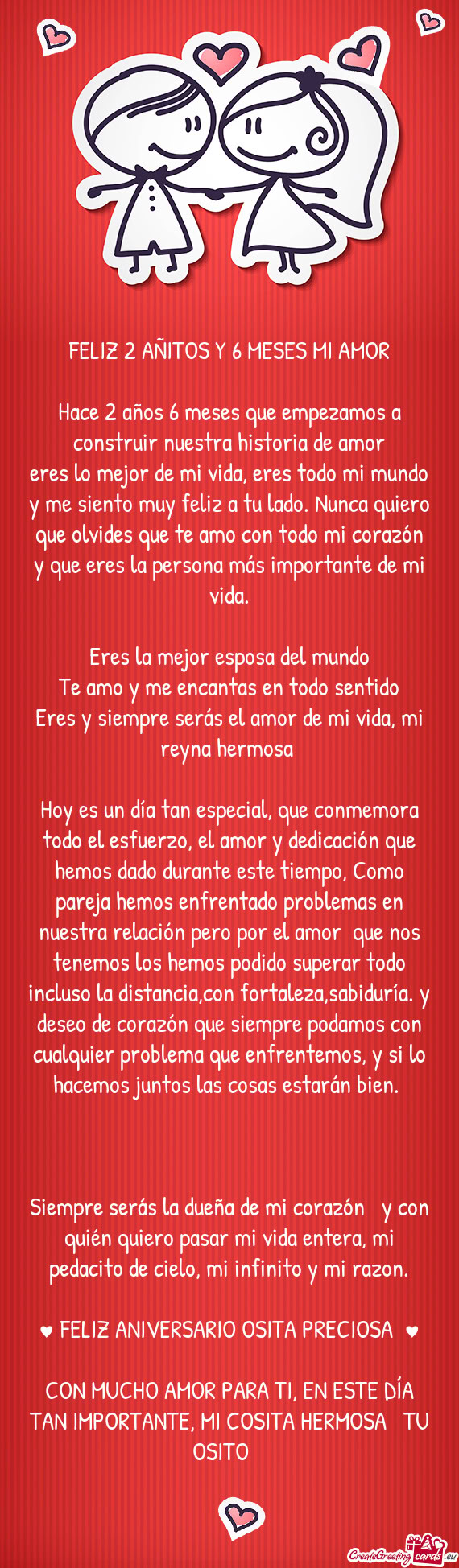 Hace 2 años 6 meses que empezamos a construir nuestra historia de amor