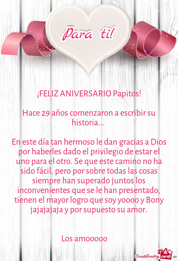 Hace 29 años comenzaron a escribir su historia