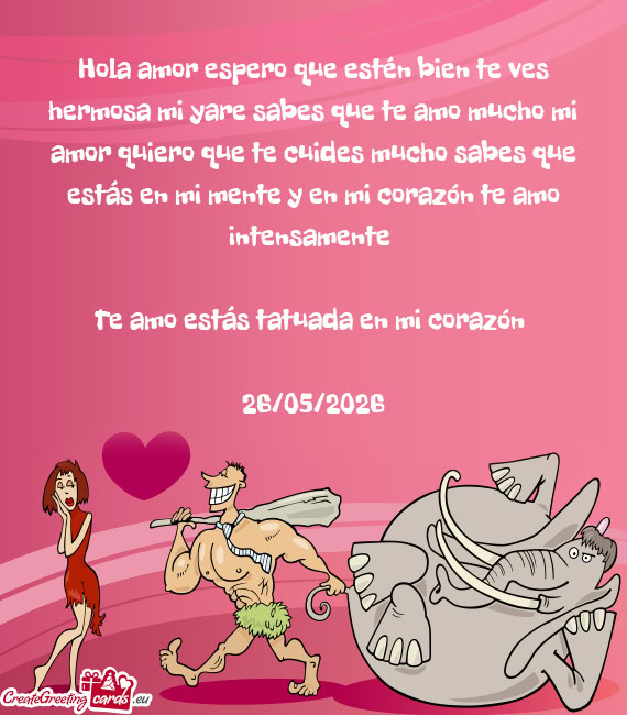 Hola amor espero que estén bien te ves hermosa mi yare sabes que te amo mucho mi amor quiero que te