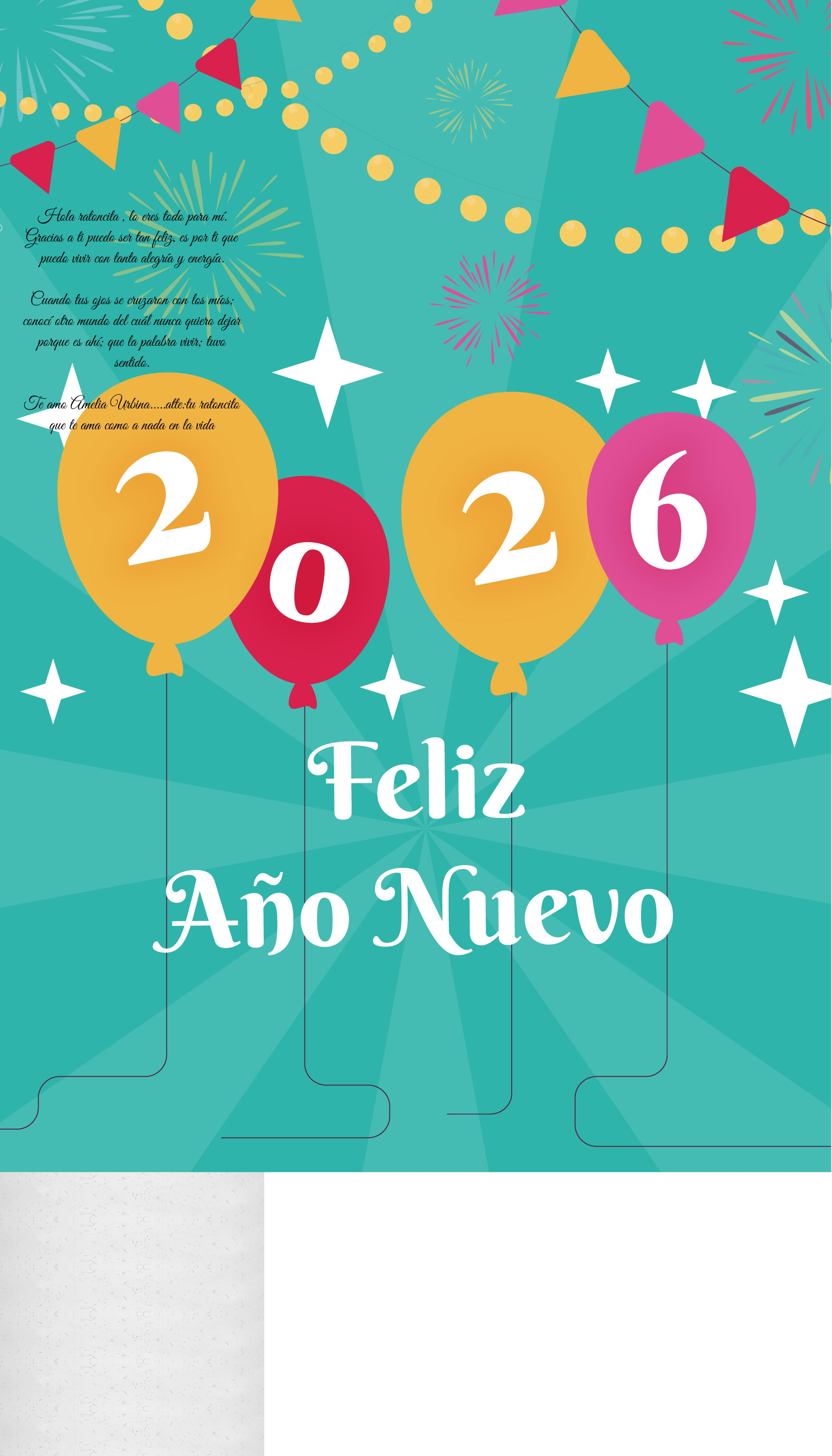 Hola ratoncita , lo eres todo para mí. Gracias a ti puedo ser tan feliz, es por ti que puedo vivir