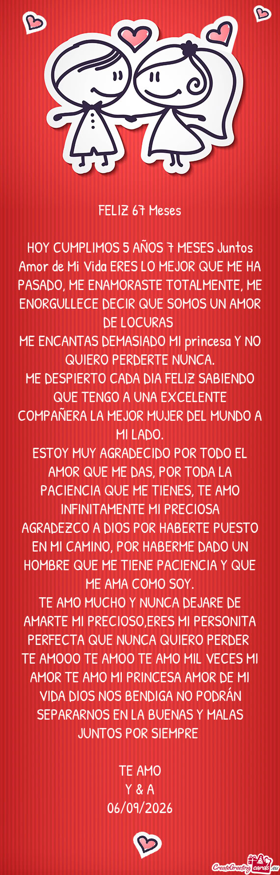 HOY CUMPLIMOS 5 AÑOS 7 MESES Juntos Amor de Mi Vida ERES LO MEJOR QUE ME HA PASADO, ME ENAMORASTE T