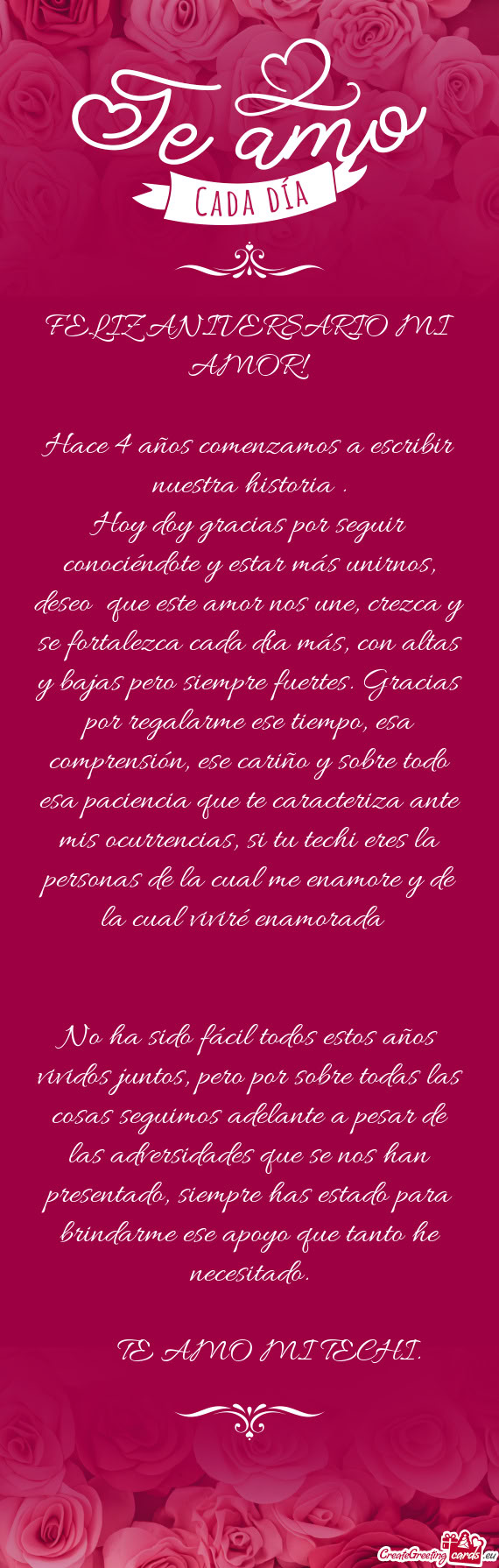 Hoy doy gracias por seguir conociéndote y estar más unirnos, deseo que este amor nos une, crezca