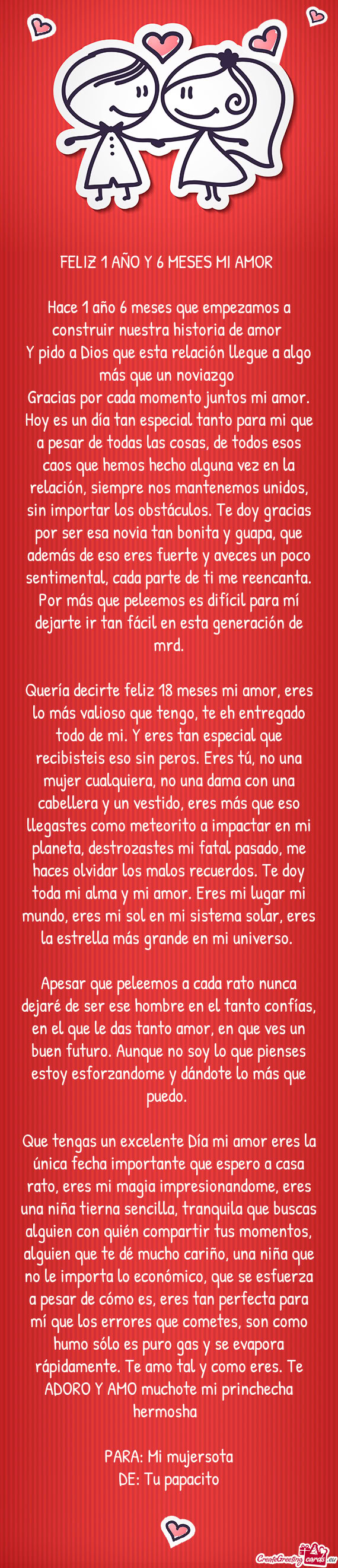 Hoy es un día tan especial tanto para mi que a pesar de todas las cosas, de todos esos caos que hem
