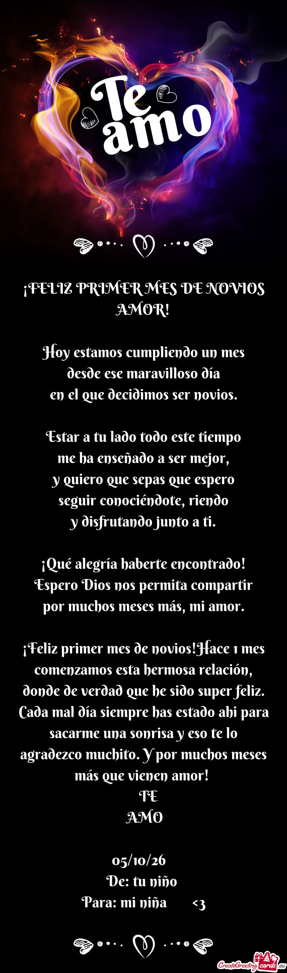 Hoy estamos cumpliendo un mes