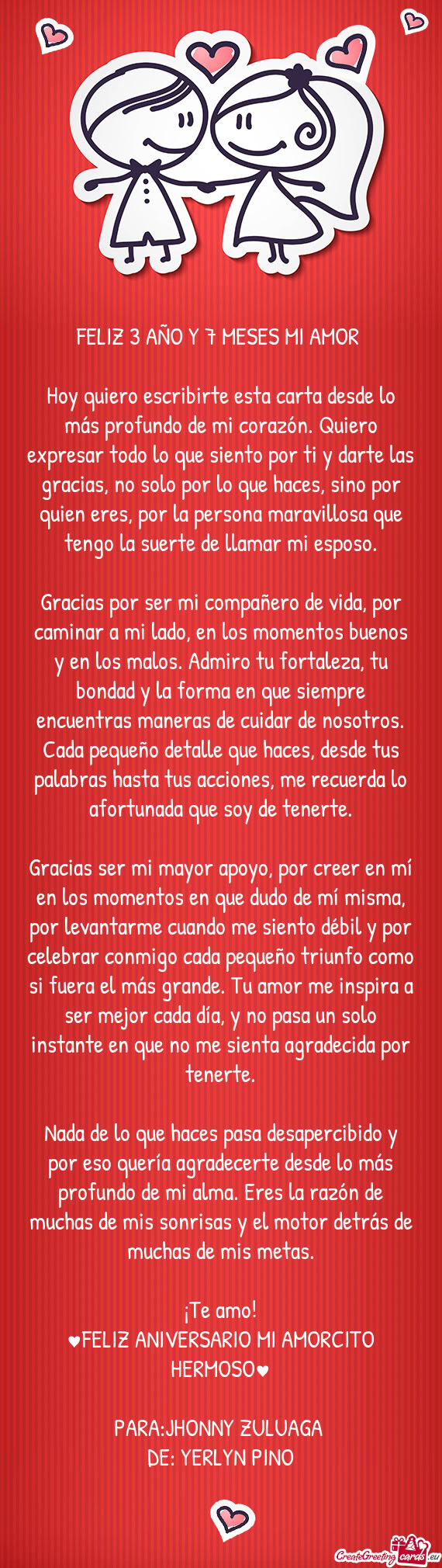 Hoy quiero escribirte esta carta desde lo más profundo de mi corazón. Quiero expresar todo lo que