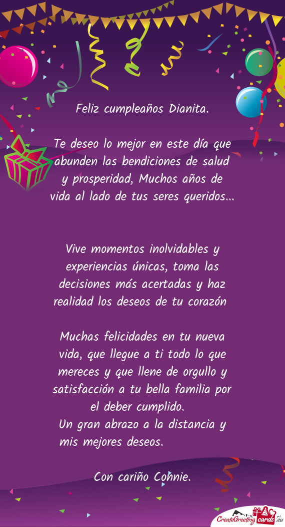 Ida al lado de tus seres queridos