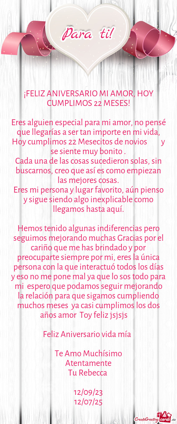 Imos 22 Mesecitos de novios👩🏻‍❤️‍👨🏻 y se siente muy bonito🥹