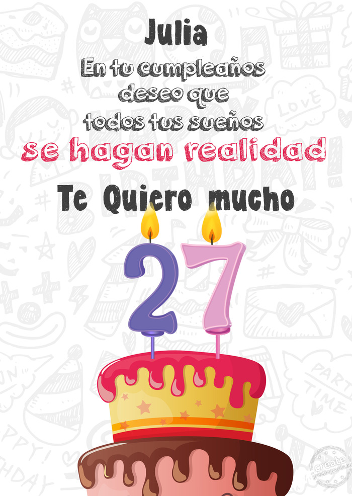 Julia Te Quiero mucho 27