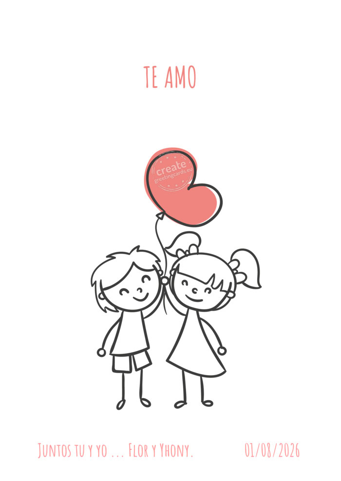 Juntos tu y yo ... Flor y Yhony.    01/08/2026