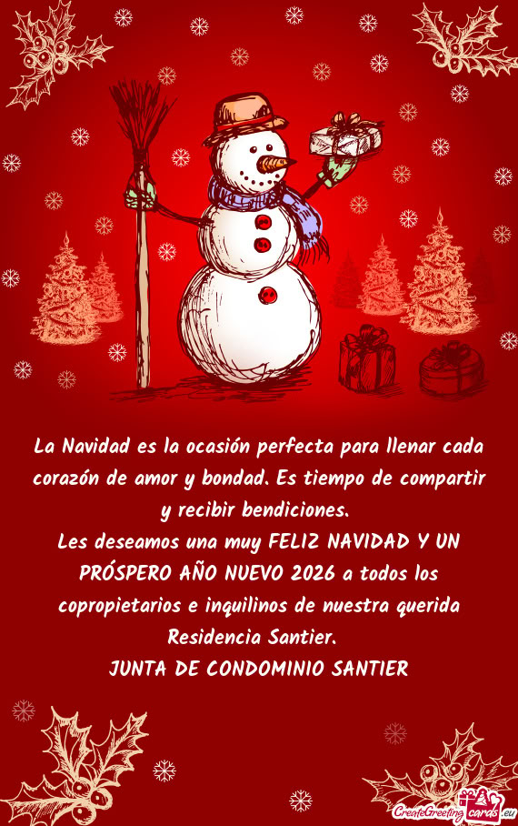 La Navidad es la ocasión perfecta para llenar cada corazón de amor y bondad. Es tiempo de comparti