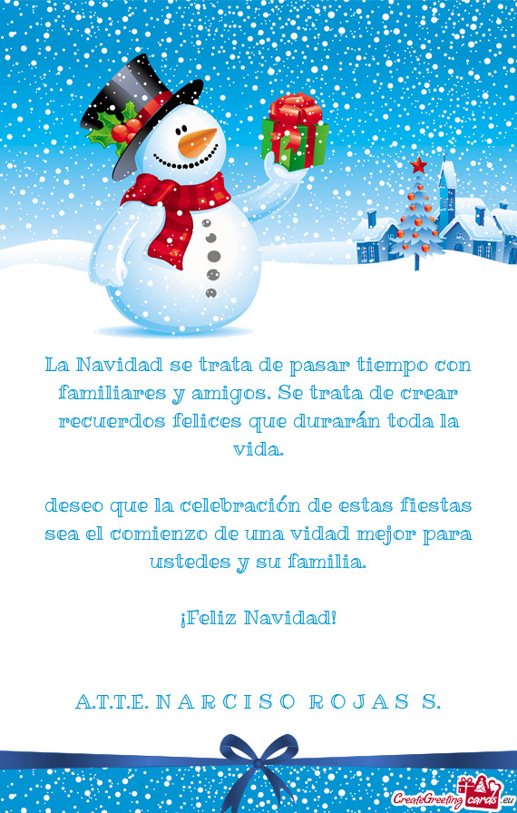 La Navidad se trata de pasar tiempo con familiares y amigos. Se trata de crear recuerdos felices que