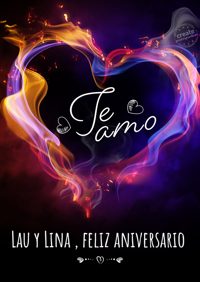 Lau y Lina , feliz aniversario