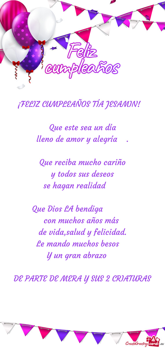 Le mando muchos besos 🥰