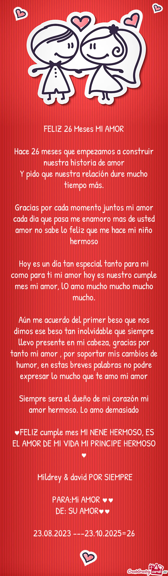 Liz que me hace mi niño hermoso