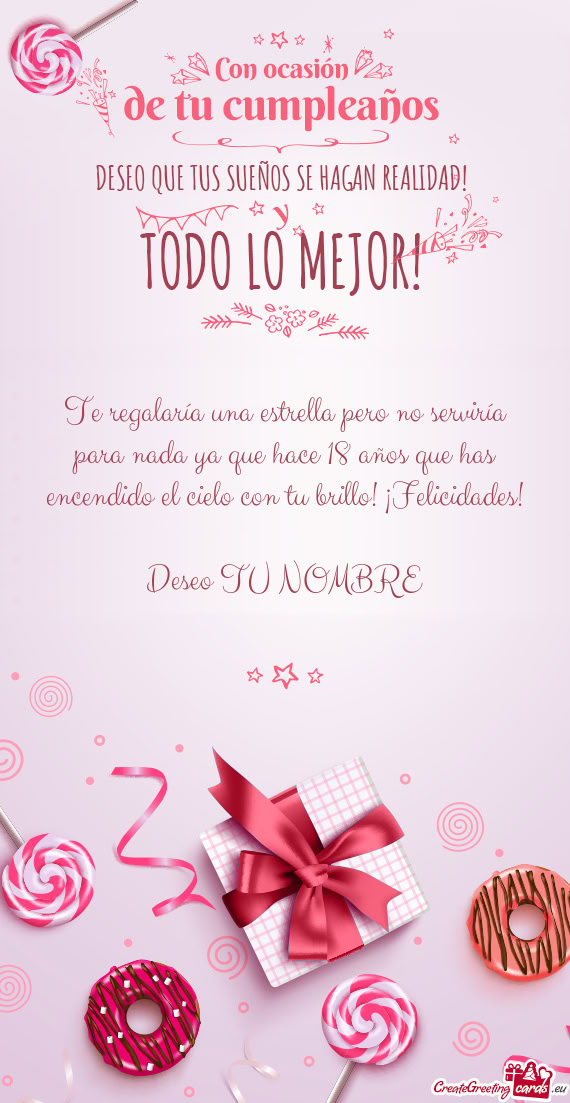 Lo con tu brillo! ¡Felicidades