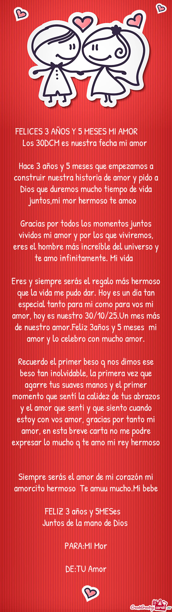 Los 30DCM es nuestra fecha mi amor🥺