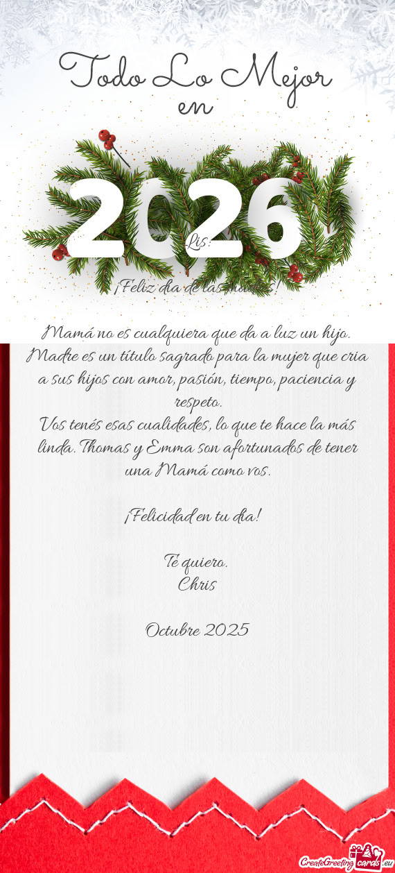 Mamá no es cualquiera que da a luz un hijo