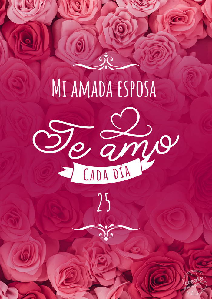 Mi amada esposa 25