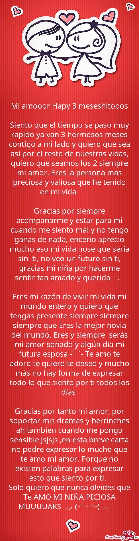 Mi amooor Hapy 3 meseshitooos