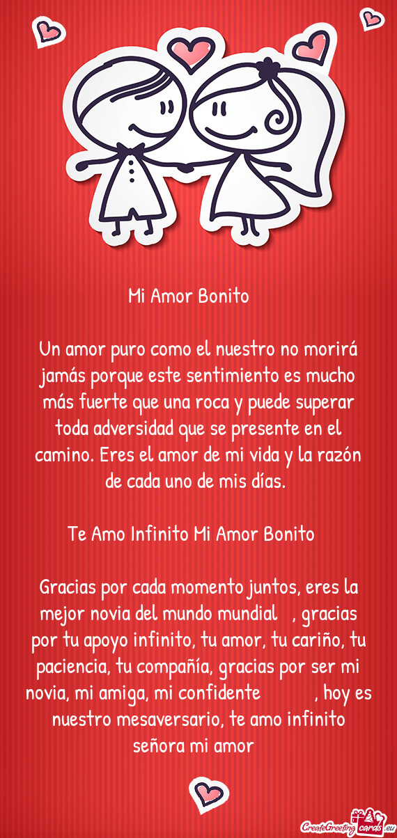 Mi Amor Bonito ❤️