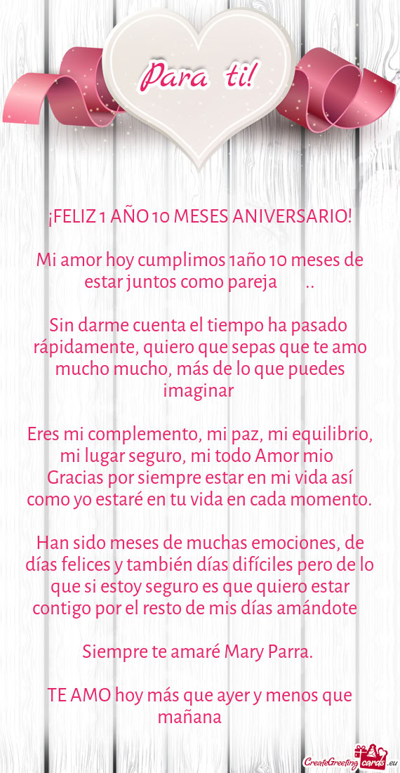 Mi amor hoy cumplimos 1año 10 meses de estar juntos como pareja 👩🏻‍🤝‍👨🏼