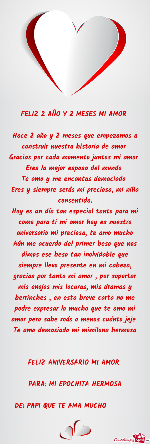 Mi cabeza, gracias por tanto mi amor , por soportar mis enojos mis locuras, mis dramas y berrinches