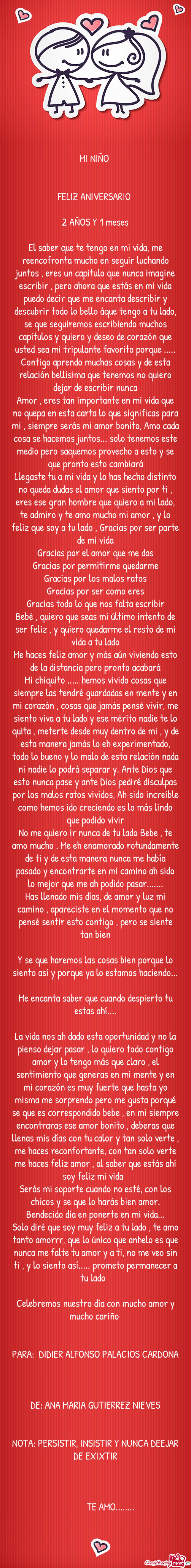 MI NIÑO